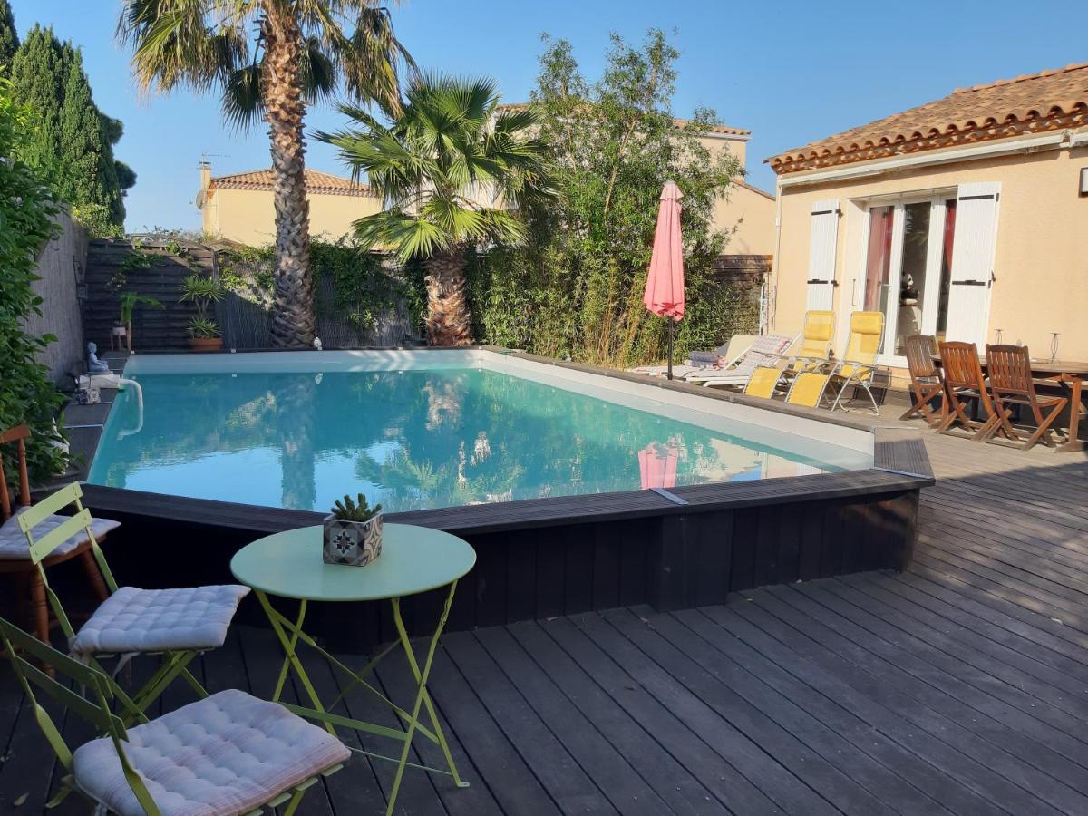 Chambres Calmes Dans Villa Perols Pret Parc Expo Arena 1Km Aeroport 3Km Gare Tgv 4Km Plages 5Km Carnon Palavas エクステリア 写真